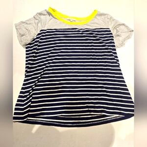 Skies Are Blue T Shirt in Grey and Blue with Yellow Size XL